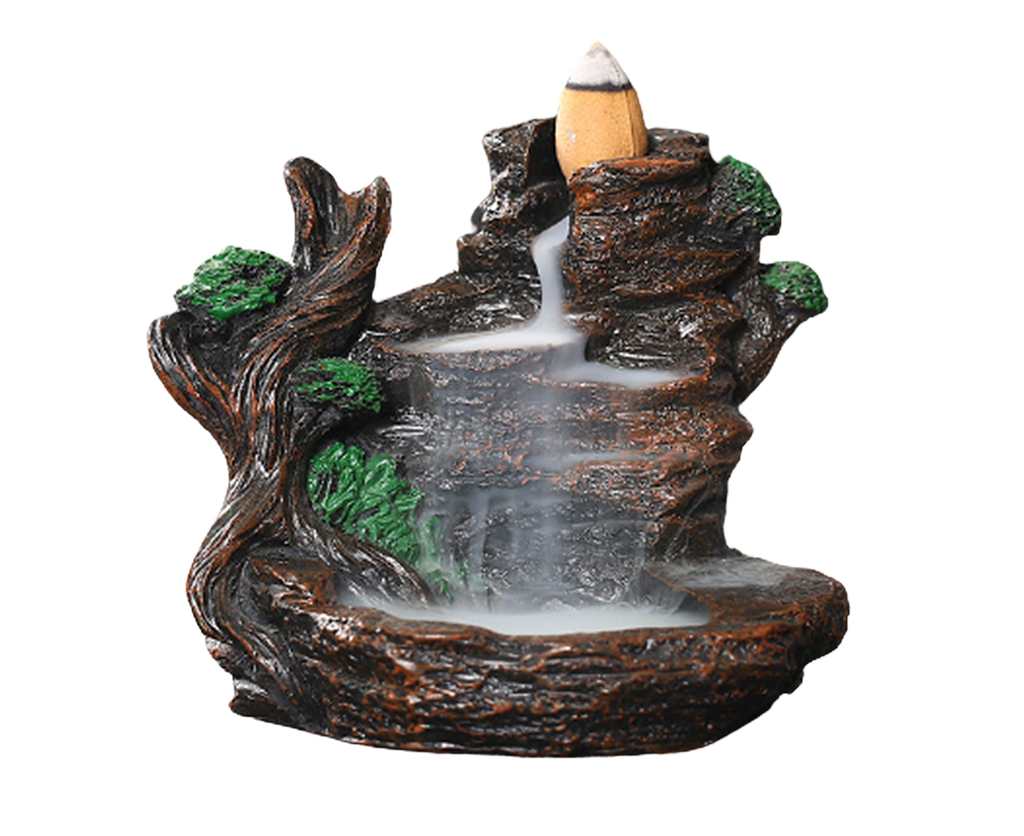 Resin Mountains Rivers Incense Burners Holder Censer Aromatherapy Home Decor- 6