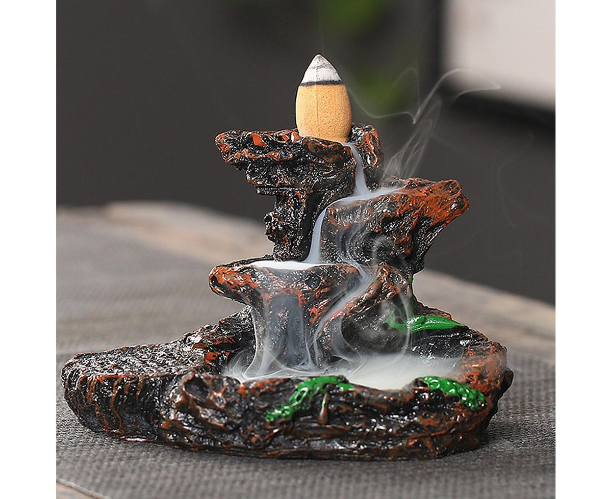 Resin Mountains Rivers Incense Burners Holder Censer Aromatherapy Home Decor- 6