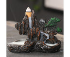 Resin Mountains Rivers Incense Burners Holder Censer Aromatherapy Home Decor- 6