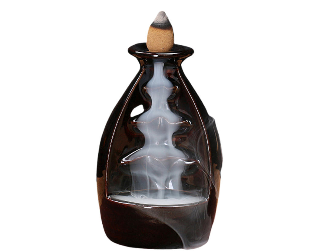 Ceramic Waterfall Backflow Incense Burners Holder Censer Diffuser Home Decor-2#