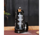 Ceramic Waterfall Backflow Incense Burners Holder Censer Diffuser Home Decor-2#