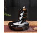 Ceramic Waterfall Backflow Incense Burners Holder Censer Diffuser Home Decor-2#