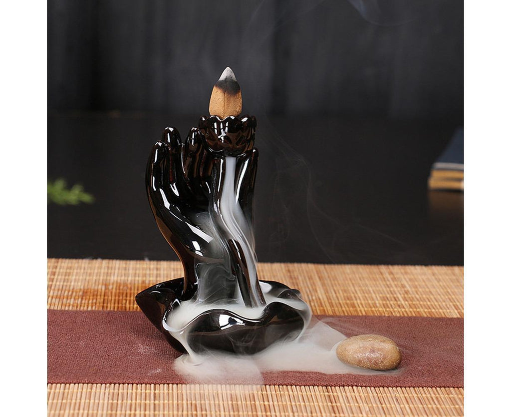 Ceramic Waterfall Backflow Incense Burners Holder Censer Diffuser Home Decor-2#