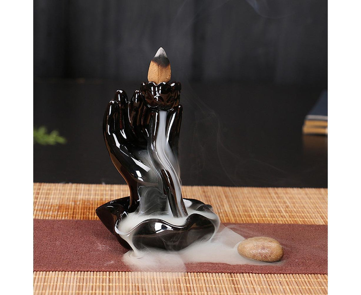 Ceramic Waterfall Backflow Incense Burners Holder Censer Diffuser Home Decor-2#