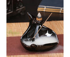 Ceramic Waterfall Backflow Incense Burners Holder Censer Diffuser Home Decor-2#