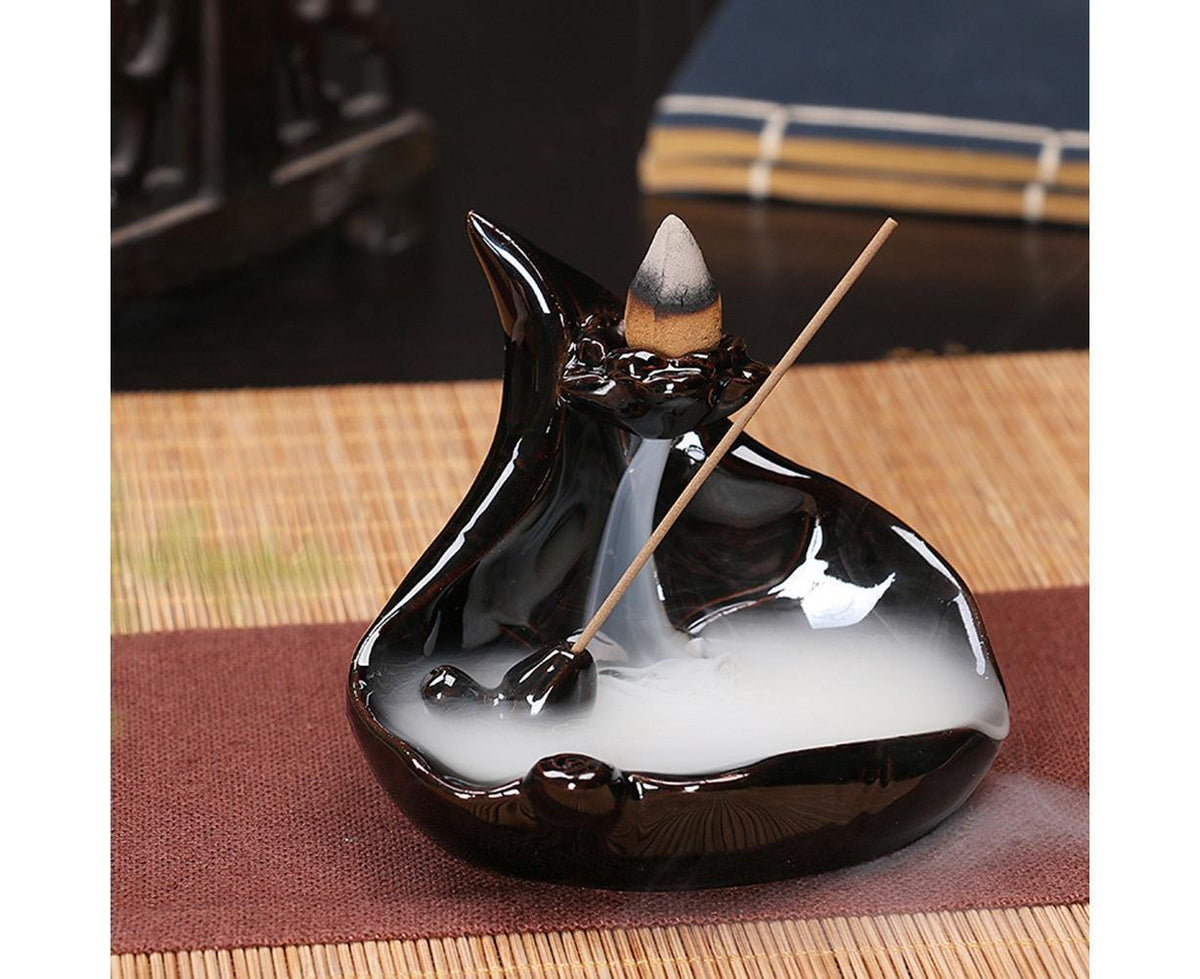 Ceramic Waterfall Backflow Incense Burners Holder Censer Diffuser Home Decor-2#