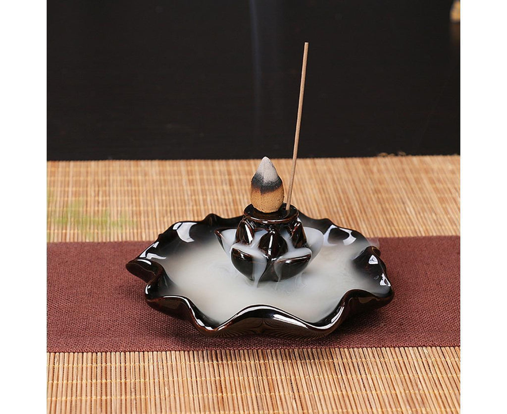 Ceramic Waterfall Backflow Incense Burners Holder Censer Diffuser Home Decor-2#