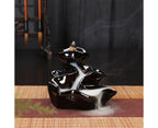 Ceramic Waterfall Backflow Incense Burners Holder Censer Diffuser Home Decor-2#