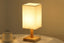 Bedside Table Lamp for Bedroom Minimalist Nightstand Lamp with Square Fabric Shade Reading Desk Lamp Night Lamp