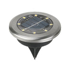 10Pcs Mini Solar Ground Lights Outdoor Pathway Decorative Lights for Yard Garden Decor Warm Light