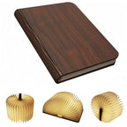 Foldable LED Book Lamp USB Rechargeable Creative Table Lamp Brown