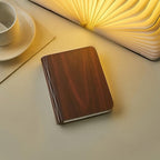 Foldable LED Book Lamp USB Rechargeable Creative Table Lamp Brown