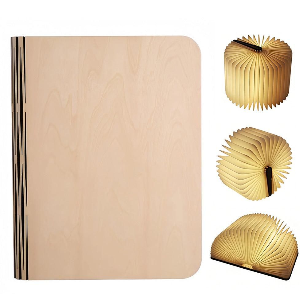 Foldable LED Book Lamp USB Rechargeable Creative Table Lamp Beige