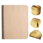 Foldable LED Book Lamp USB Rechargeable Creative Table Lamp Beige