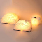 Foldable LED Book Lamp USB Rechargeable Creative Table Lamp Beige