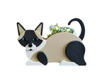 Flower Pot Cat Shape PVC Plant Pot - B