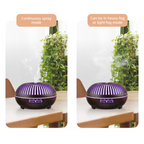 550ML Wood-Grain Aroma Diffuser and Humidifier with Bluetooth Speaker, 7-Color LED Night Light, Remote Control, Timer, and Auto Shut-Off – Dark Wood