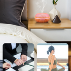550ML Wood-Grain Aroma Diffuser and Humidifier with Bluetooth Speaker, 7-Color LED Night Light, Remote Control, Timer, and Auto Shut-Off – Dark Wood