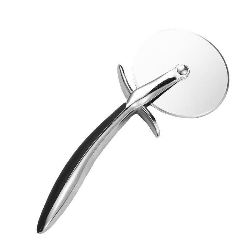 Zinc Alloy Anti-Slip Handle Pizza Cutter Wheel, Large Stainless Steel Blade for Baking Pizza Bread Slicing Main image
