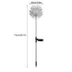 Solar Garden Light Outdoor Dandelion Garden Balcony Decoration Layout Inserted Lawn Lights