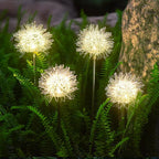 Solar Garden Light Outdoor Dandelion Garden Balcony Decoration Layout Inserted Lawn Lights