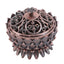 Lotus Incense Burner Zinc Alloy Cone Incense Holder Burner Small Incense Holder Ornaments for Home Decoration Brown