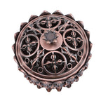 Lotus Incense Burner Zinc Alloy Cone Incense Holder Burner Small Incense Holder Ornaments for Home Decoration Brown