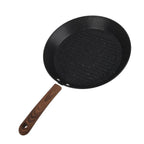 Round Grill Pan Universal Non Stick Multifunctional Flat Bottom Frying Pan for Breakfast