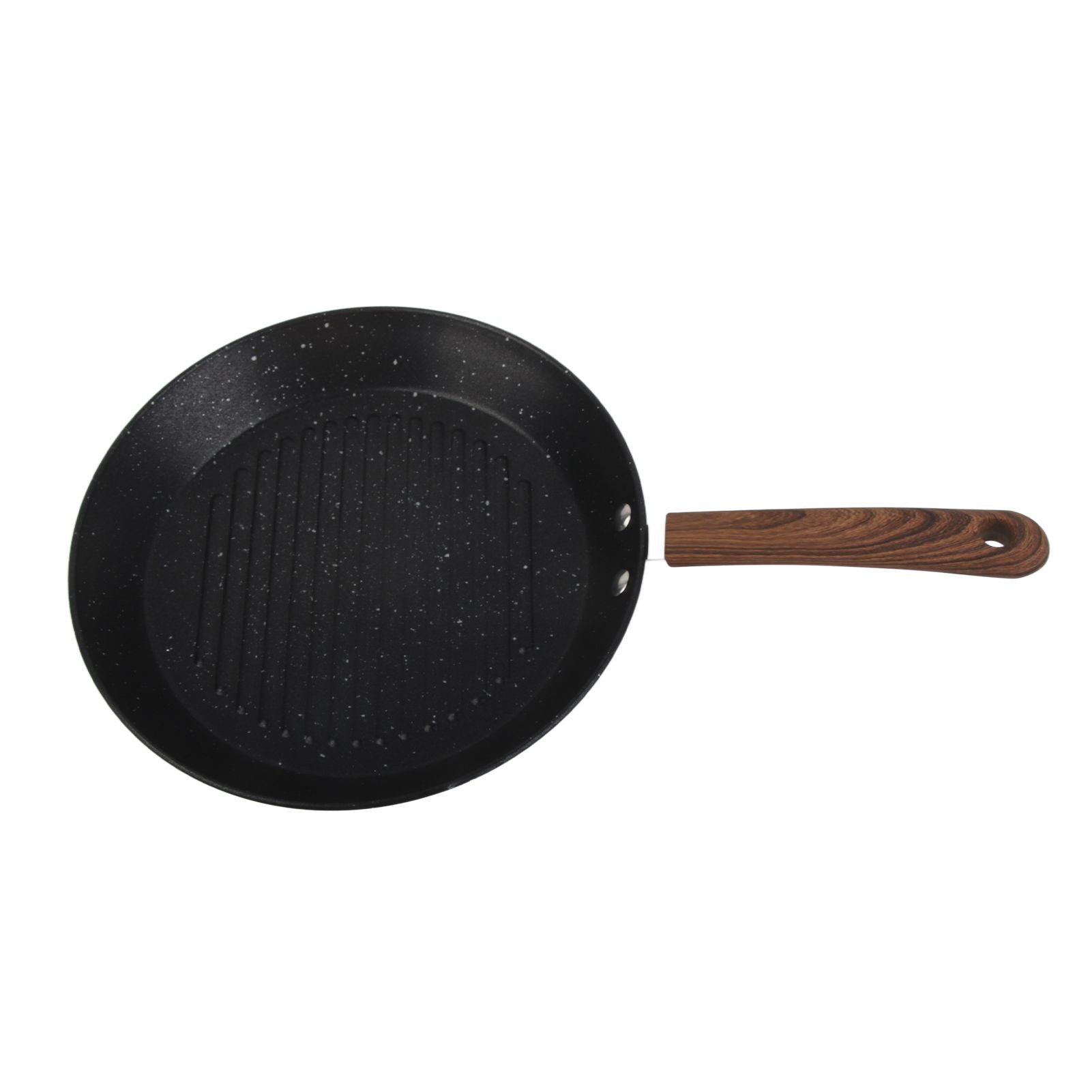 Round Grill Pan Universal Non Stick Multifunctional Flat Bottom Frying Pan for Breakfast