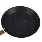 Round Grill Pan Universal Non Stick Multifunctional Flat Bottom Frying Pan for Breakfast