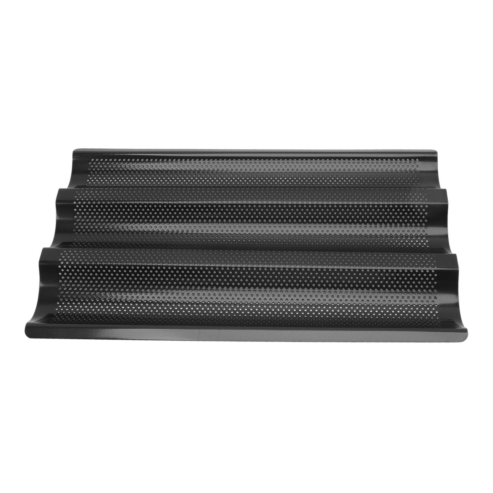Baguette Pan Stainless Steel U Shape Uniform Heating Perforated Design French Bread Baking Pan for Home Baguette Hauptbild