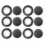 6PCS Removable Bottom Tart Pan Non Stick Coating Carbon Steel Black Quiche Pan for Kitchen