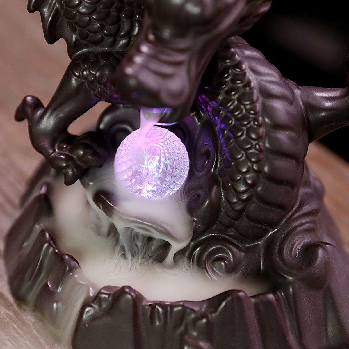 Ceramic Chinese Auspicious Dragon Backflow Incense Burner