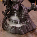 Ceramic Chinese Auspicious Dragon Backflow Incense Burner