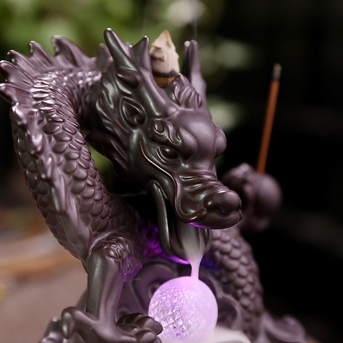 Ceramic Chinese Auspicious Dragon Backflow Incense Burner