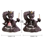 Ceramic Chinese Auspicious Dragon Backflow Incense Burner