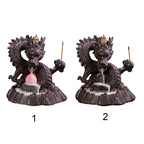 Ceramic Chinese Auspicious Dragon Backflow Incense Burner