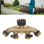 4 Way Water Splitter Brass Ball Valve Distributor for Garden Watering Agricultural Irrigation Car Washing US Style