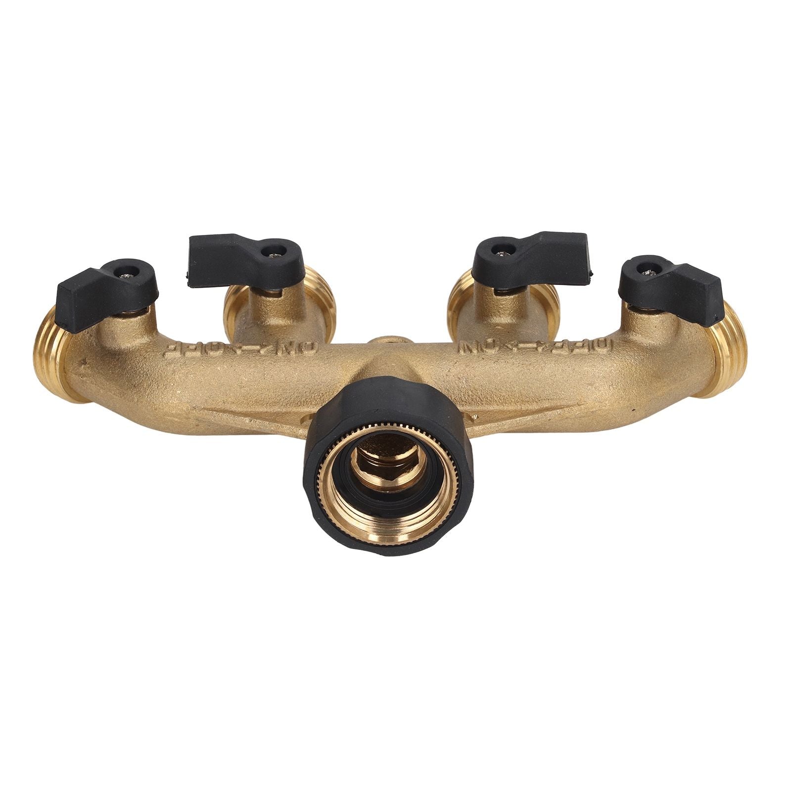 4 Way Water Splitter Brass Ball Valve Distributor for Garden Watering Agricultural Irrigation Car Washing US Style