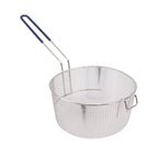 Frying Basket Stainless Steel Long Handle Reusable Rust Resistant Fry Net for Fish Chicken Nuggets Rubber Handle