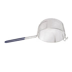 Frying Basket Stainless Steel Long Handle Reusable Rust Resistant Fry Net for Fish Chicken Nuggets Rubber Handle