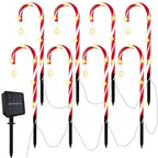 Outdoor Solar Garden Lamp Waterproof Solar Christmas Cane Stake Light Lawn Yard Ornament for Indoor or Outdoor