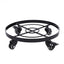 Mobile Flower Stand with Universal Wheels Metal Movable Flower Pot Stand