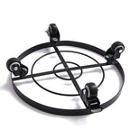 Mobile Flower Stand with Universal Wheels Metal Movable Flower Pot Stand