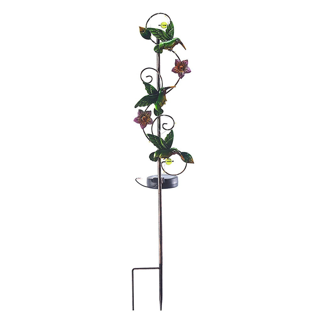 Solar Iron Lawn Lamp Waterproof Garden Stake Light Patio Decoration Landscape Light