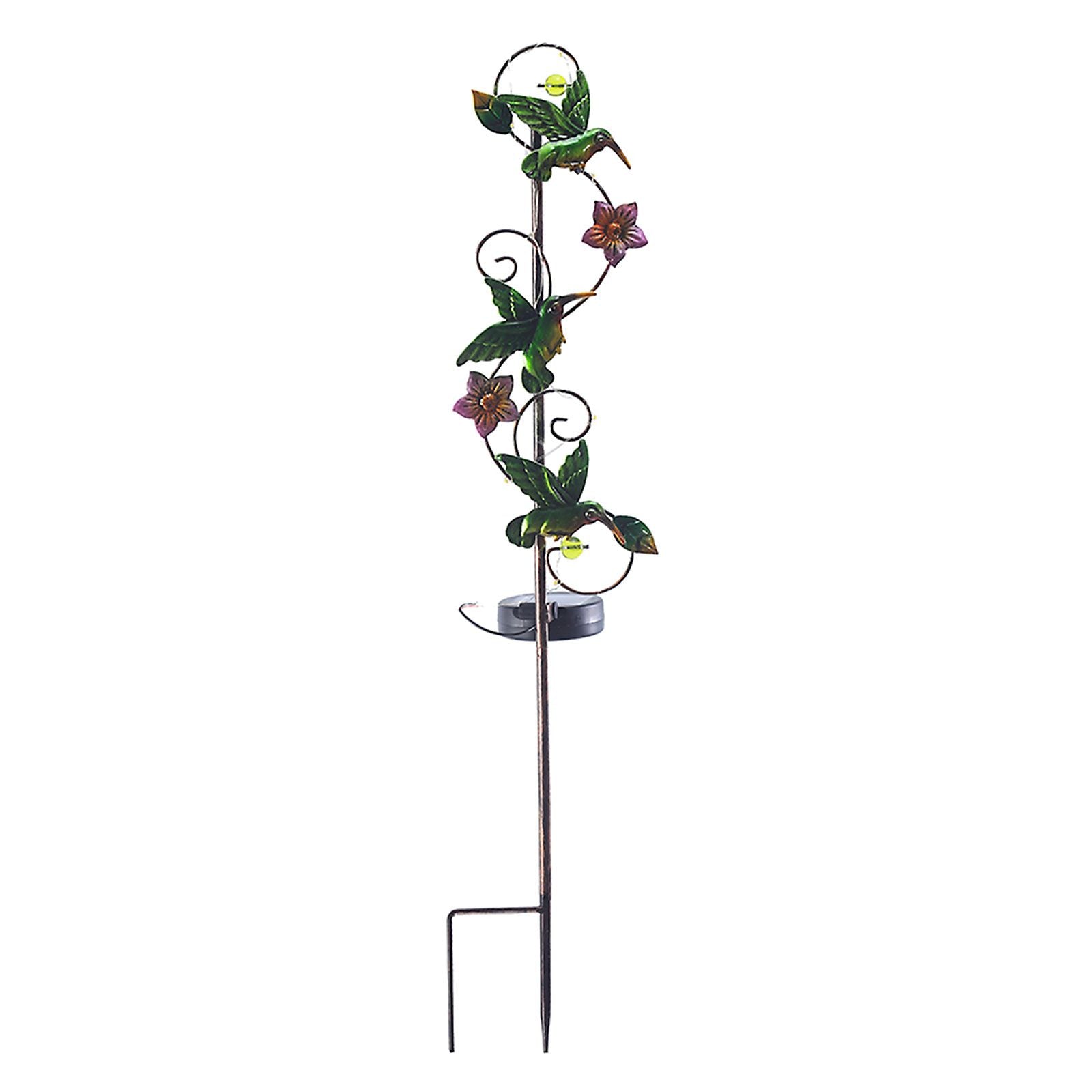 Solar Iron Lawn Lamp Waterproof Garden Stake Light Patio Decoration Landscape Light