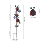 Solar Iron Lawn Lamp Waterproof Garden Stake Light Patio Decoration Landscape Light