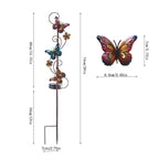 Solar Iron Lawn Lamp Waterproof Garden Stake Light Patio Decoration Landscape Light