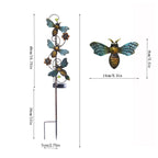 Solar Iron Lawn Lamp Waterproof Garden Stake Light Patio Decoration Landscape Light