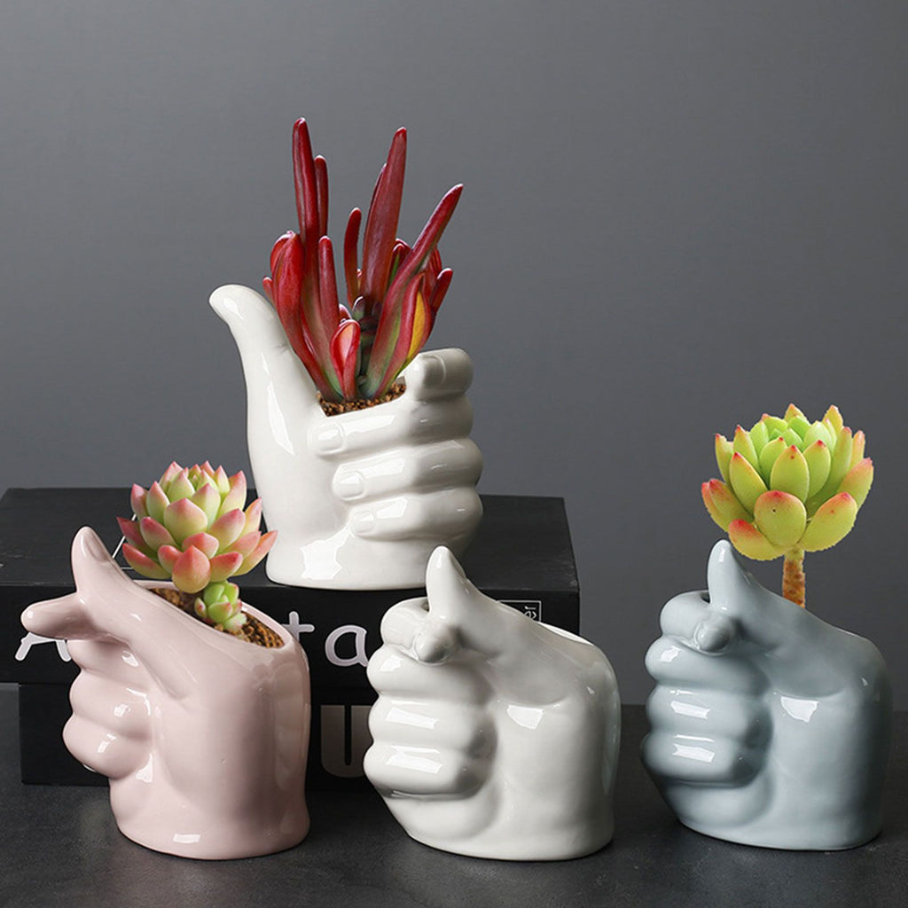 Gardening Succulent Pot Ceramic Indoor Tabletop Plant Pot Home Decoration